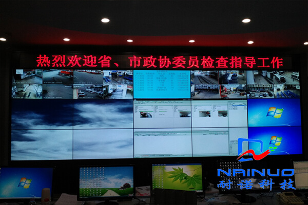 四川廣元集團車站安防監控55寸液晶拼接屏