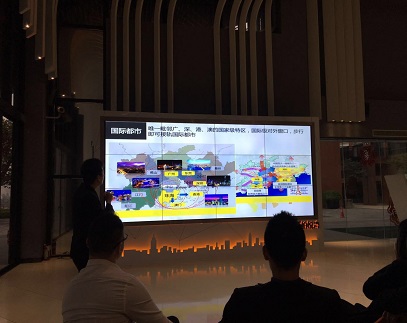 3X4無縫液晶拼接屏-中山萬科樓盤液晶拼接展覽展示系統