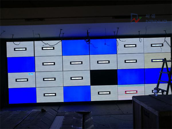 55寸液晶拼接屏，拼縫3.5MM項目-杭州華緣居宴會廳大屏拼接項目