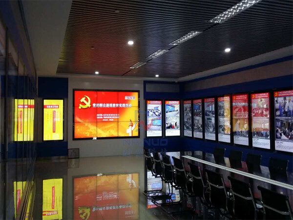 液晶拼接屏/液晶廣告機顯示系統-甘肅蘭石集團液晶拼接展示廣告屏項目建設